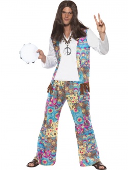 Kostým pro muže - Hippie květinové dítě